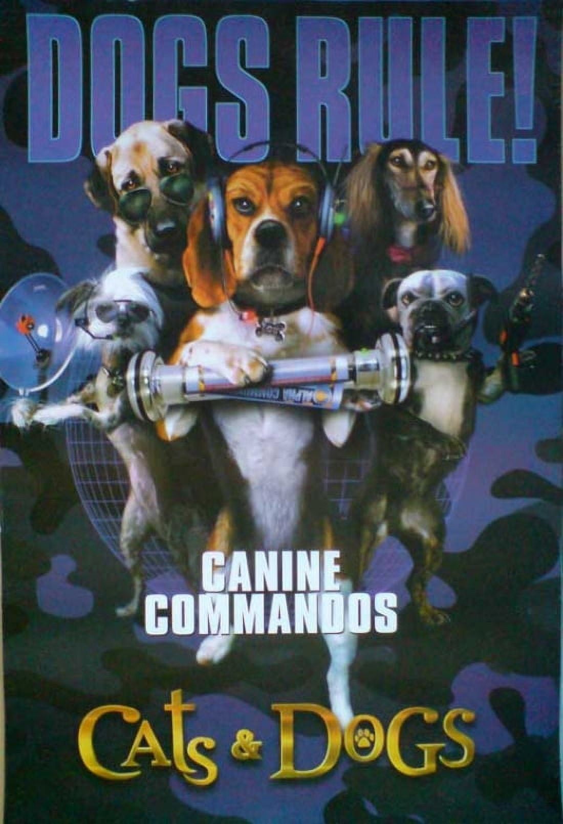 Cats & Dogs Movie Poster 11x17 - Fun and whimsical pet-themed print.