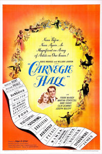 Carnegie Hall 1947 Movie Masterprint Poster featuring Marsha Hunt and Harry James.