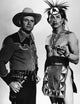 The Cowboy and The Indians poster print showcasing Wild West culture