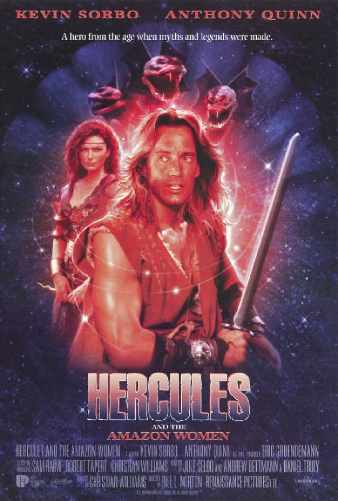 Hercules and the Amazon Women Movie Poster Print, 27 x 40