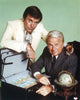 Robert Wagner photo print in white suit with older man, classic photography.