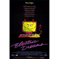 Electric Dreams Movie Poster Print - vibrant sci-fi artwork