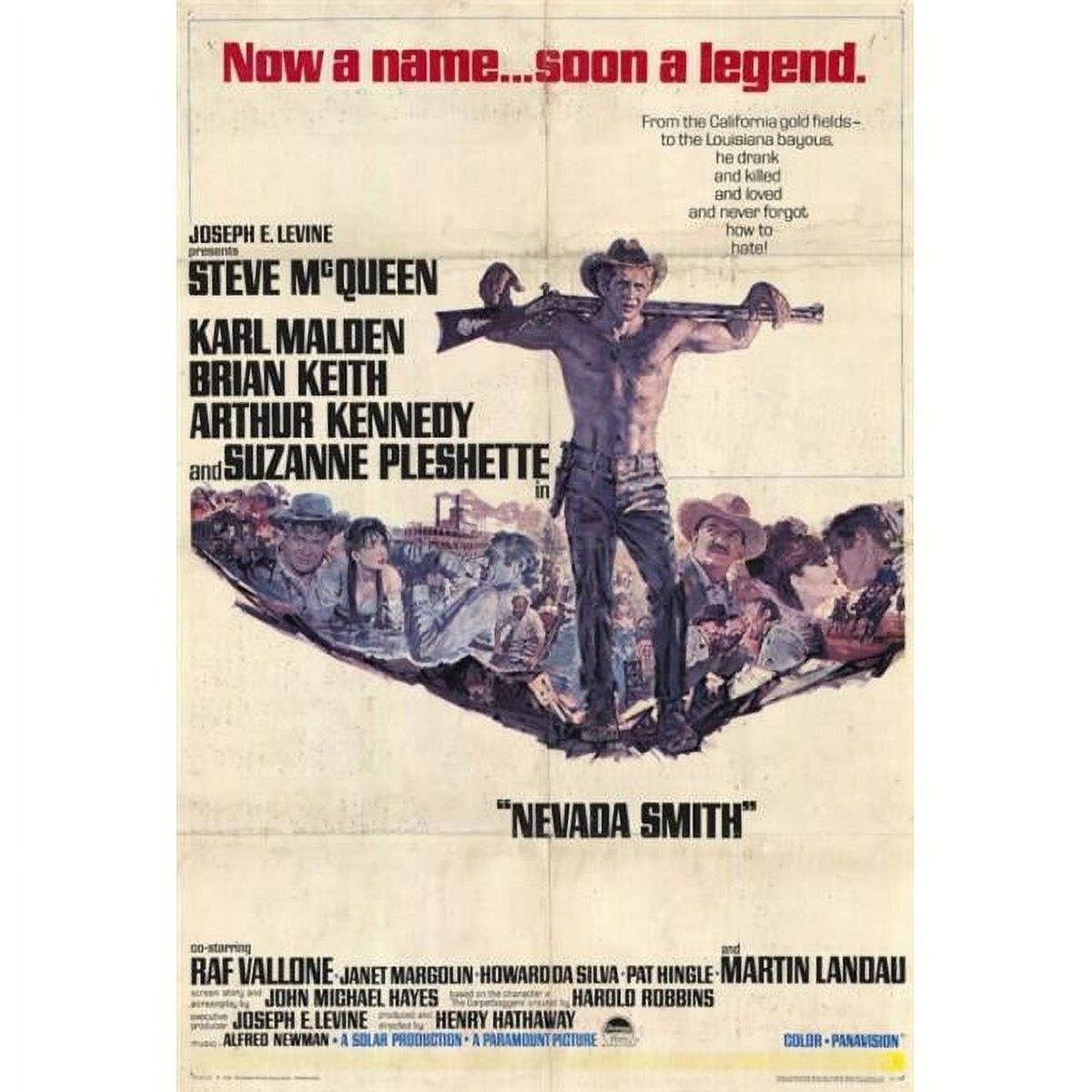 Nevada Smith Movie Poster Print - 27x40 size, vibrant colors and iconic film art.