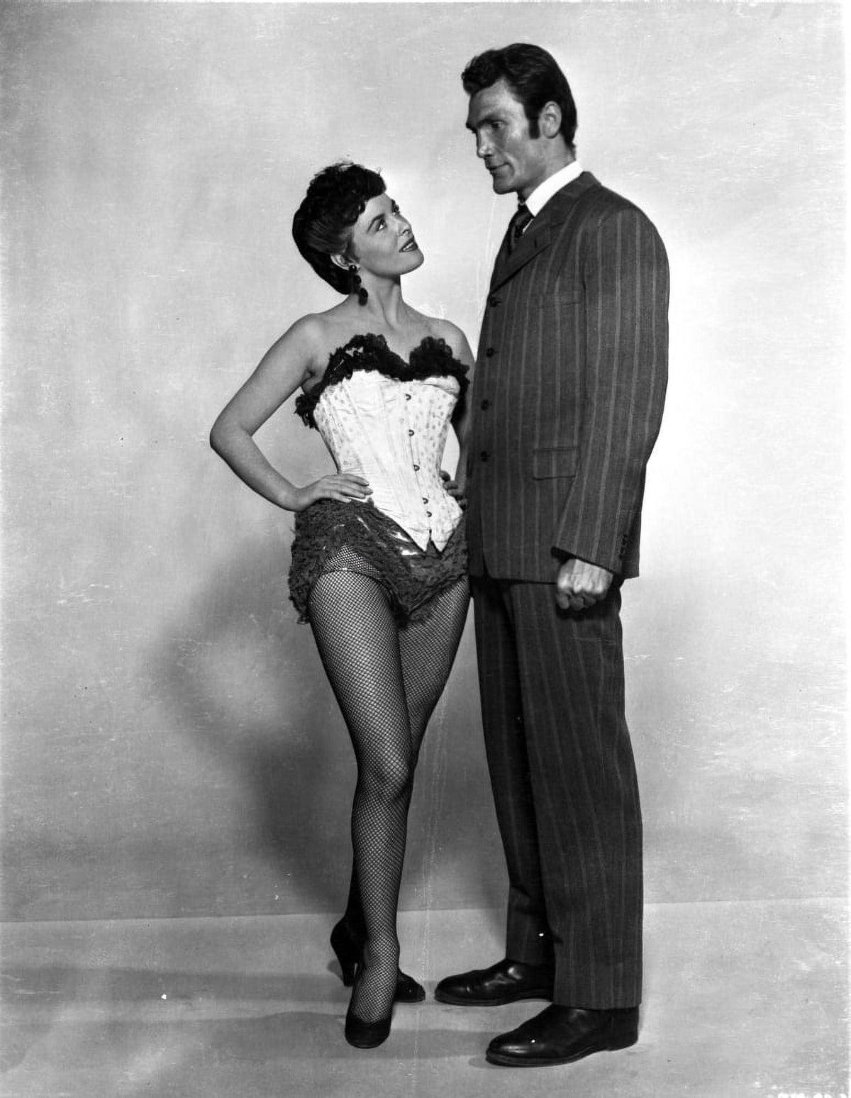 Classic couple photo print showcasing love and connection.