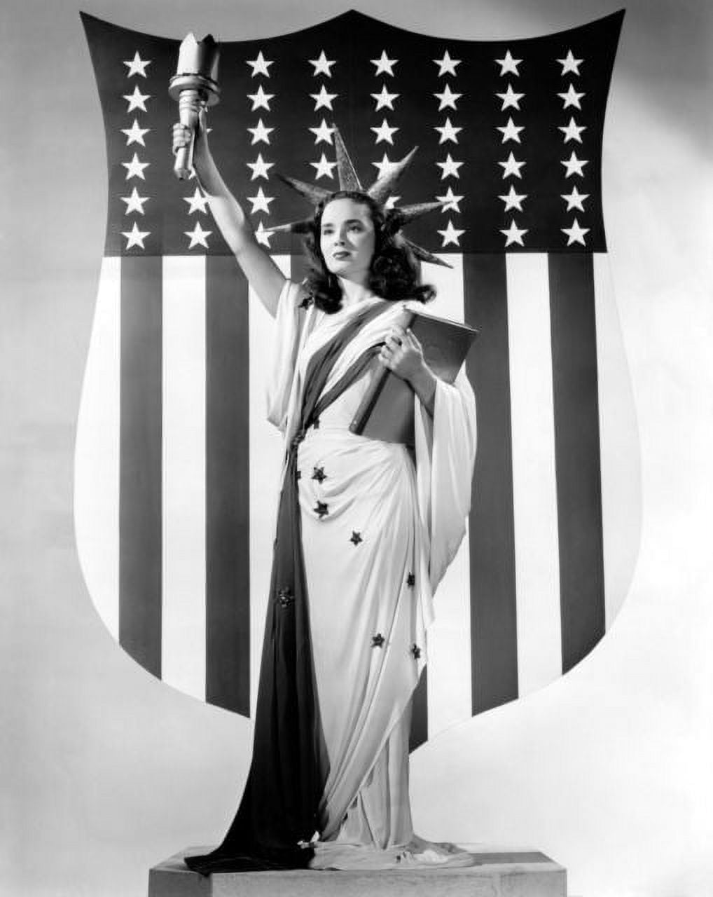 Ann Blyth Statue of Liberty Photo Print showcasing iconic American symbol.
