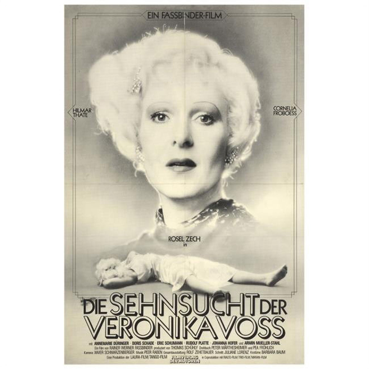 Veronika Voss movie poster print in 27x40 size.