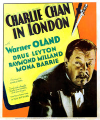 Charlie Chan in London Photo Poster Print, classic film poster.
