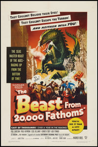 The Beast from 20,000 Fathoms 1953 movie masterprint poster
