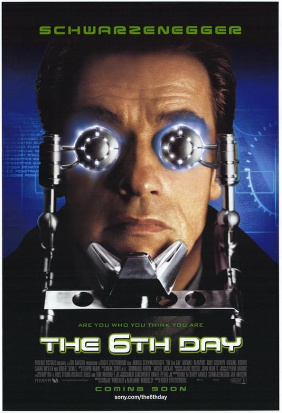 The 6th Day movie poster 11x17 print showcasing action-packed imagery.