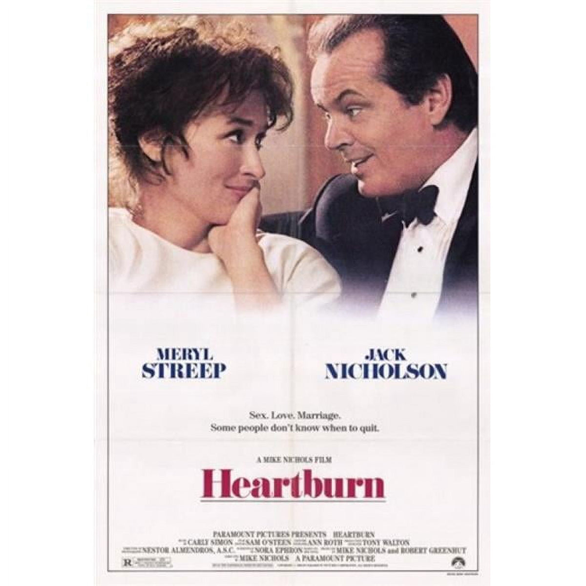 Heartburn Movie Poster 11x17 print, classic film art