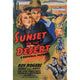 Sunset on the Desert movie poster print showcasing a vibrant desert landscape