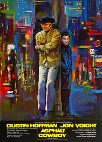 Midnight (Asphalt Cowboy) Movie Masterprint Poster featuring Jon Voight and Dustin Hoffman