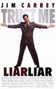Liar Liar movie poster featuring Jim Carrey in vibrant colors.