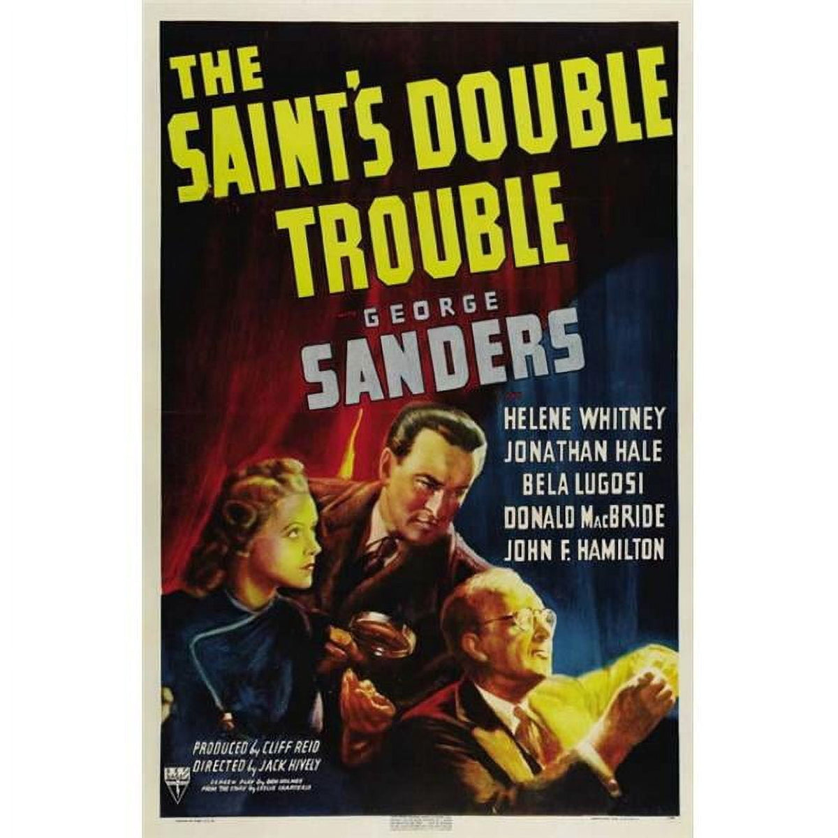 The Saint's Double Trouble movie poster print - 27 x 40