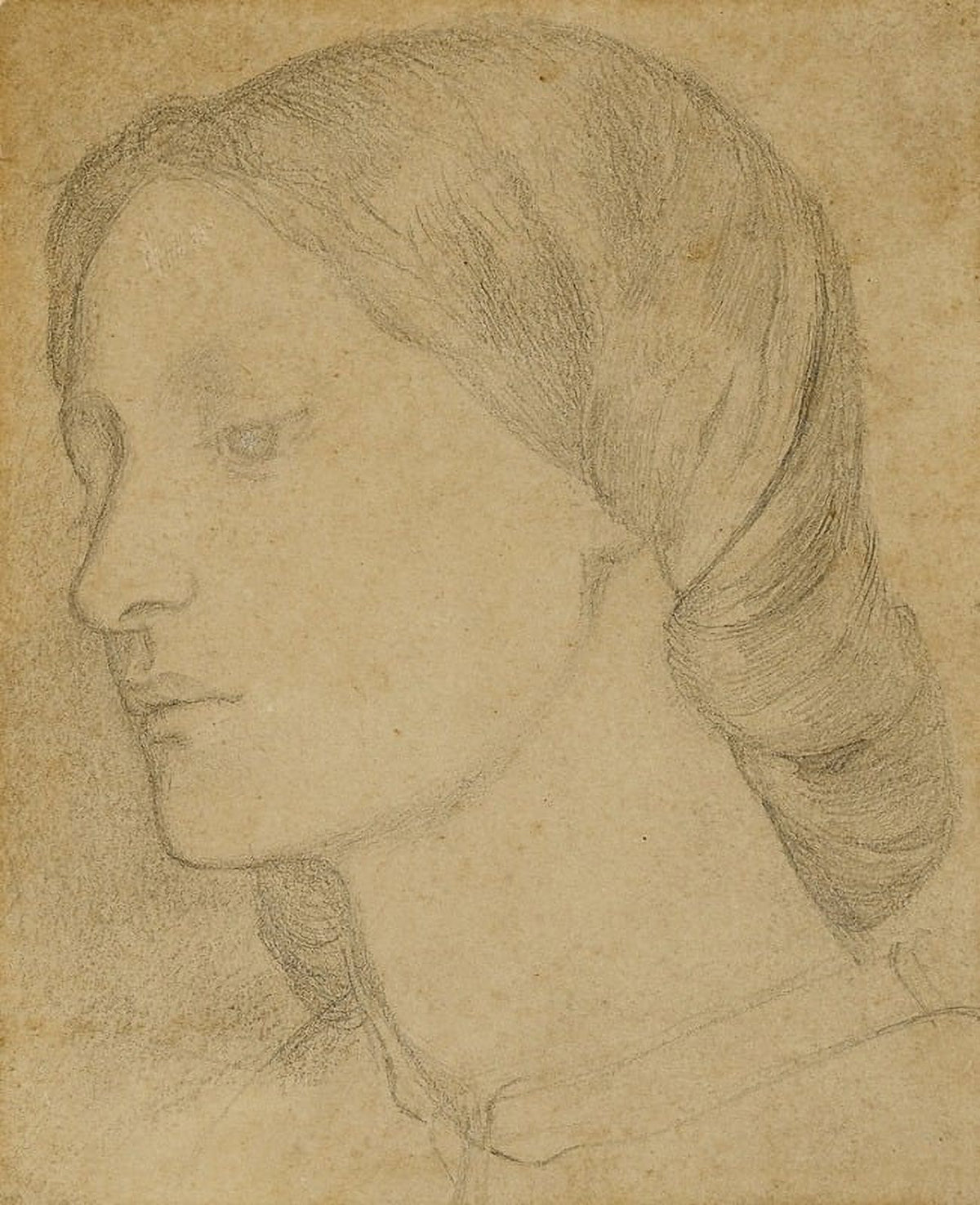 Elizabeth Siddal art print by Dante Gabriel Rossetti on premium paper.