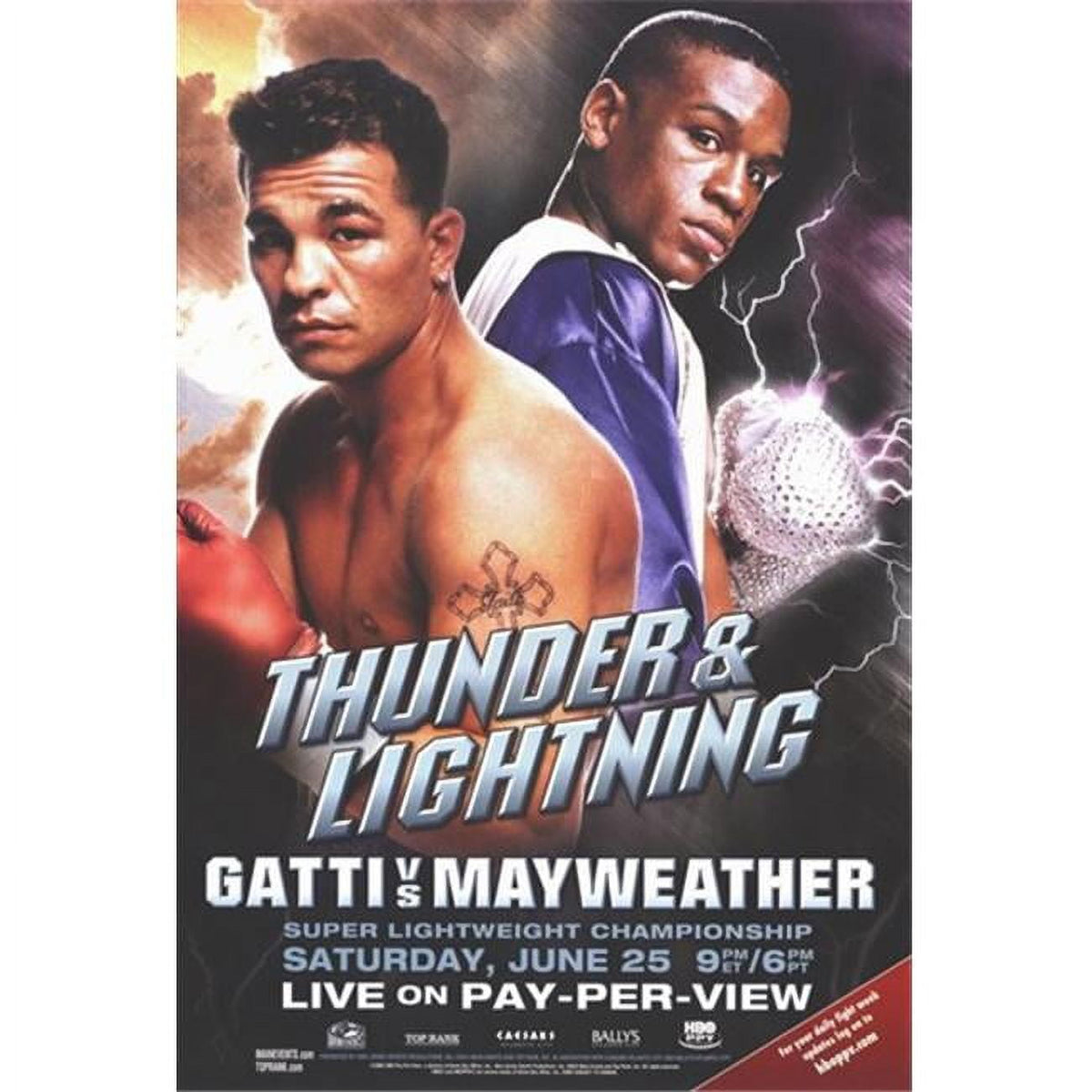 Arturo Gatti vs. Floyd Mayweather movie poster 11x17