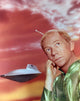 Ray Walston in green alien costume photo print