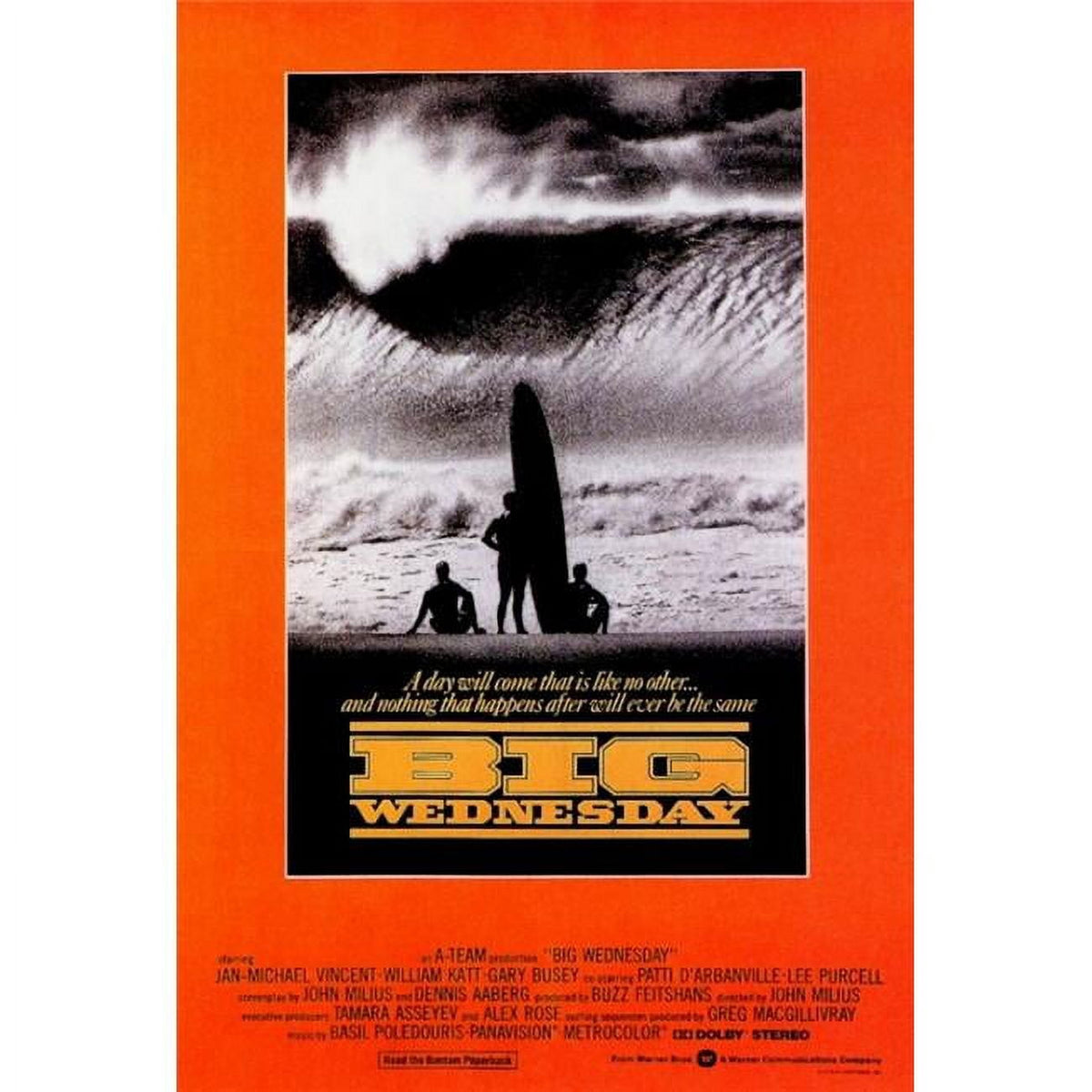 Big Wednesday Movie Poster Print 27x40 featuring iconic surf culture.