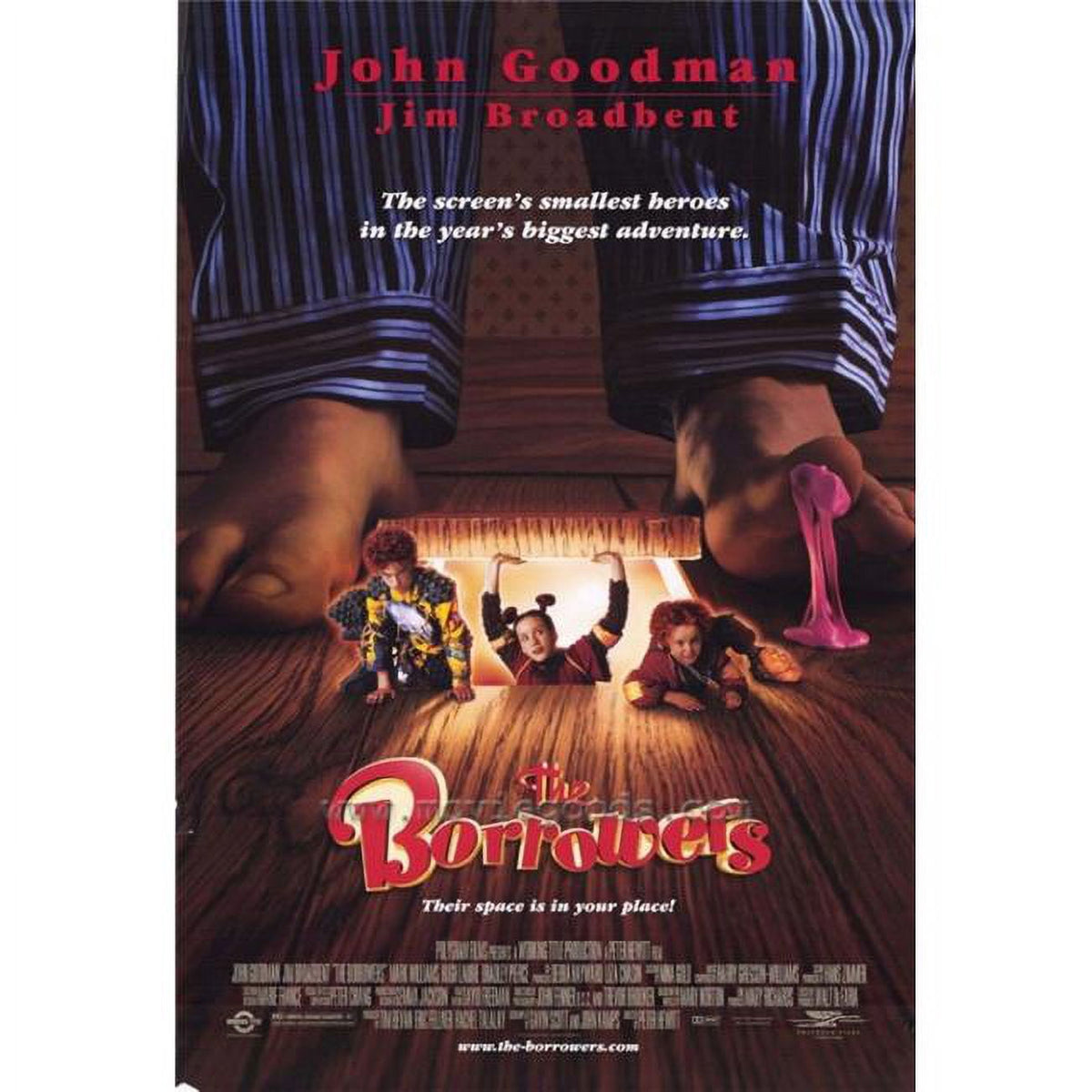 The Borrowers movie poster print, 27x40 inches, colorful and whimsical design.