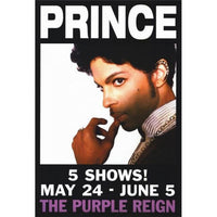 Prince movie poster print, vibrant wall art, 27x40 size.