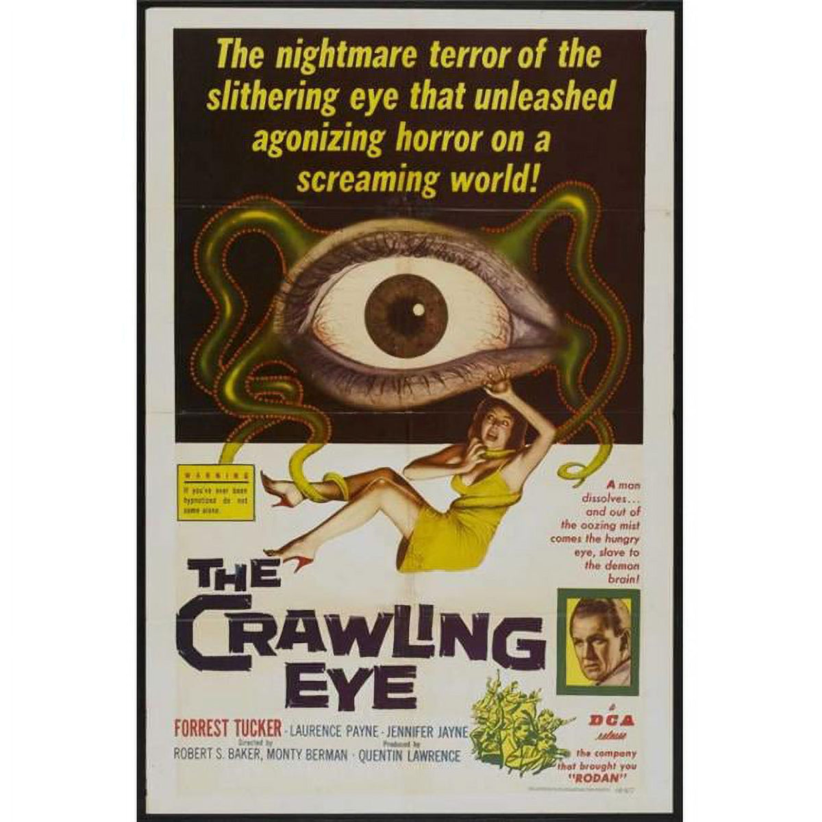 The Trollenberg Terror vintage movie poster print, classic horror art.