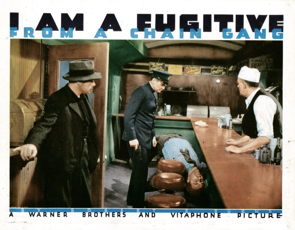 I Am A Fugitive from A Chain Gang movie poster masterprint 14x11.