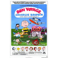 Bon Voyage Charlie Brown Movie Poster Print 27x40 featuring Peanuts characters.