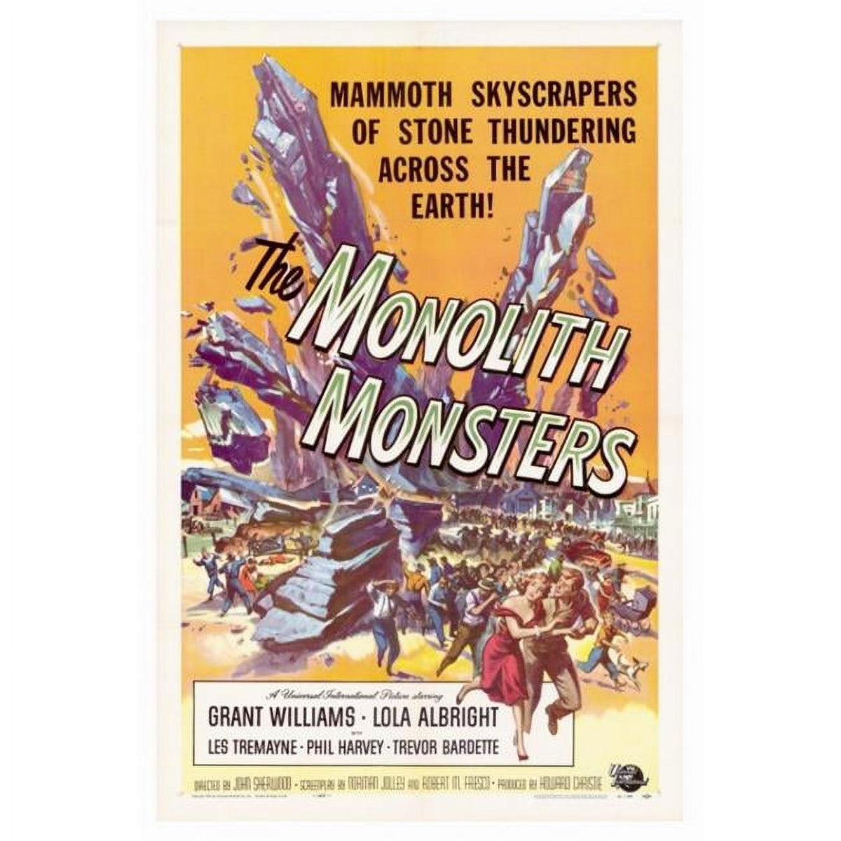 The Monolith Monsters movie poster print 27x40