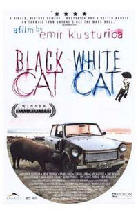Black Cat White Cat Movie Poster in 11x17 size featuring vibrant artwork.