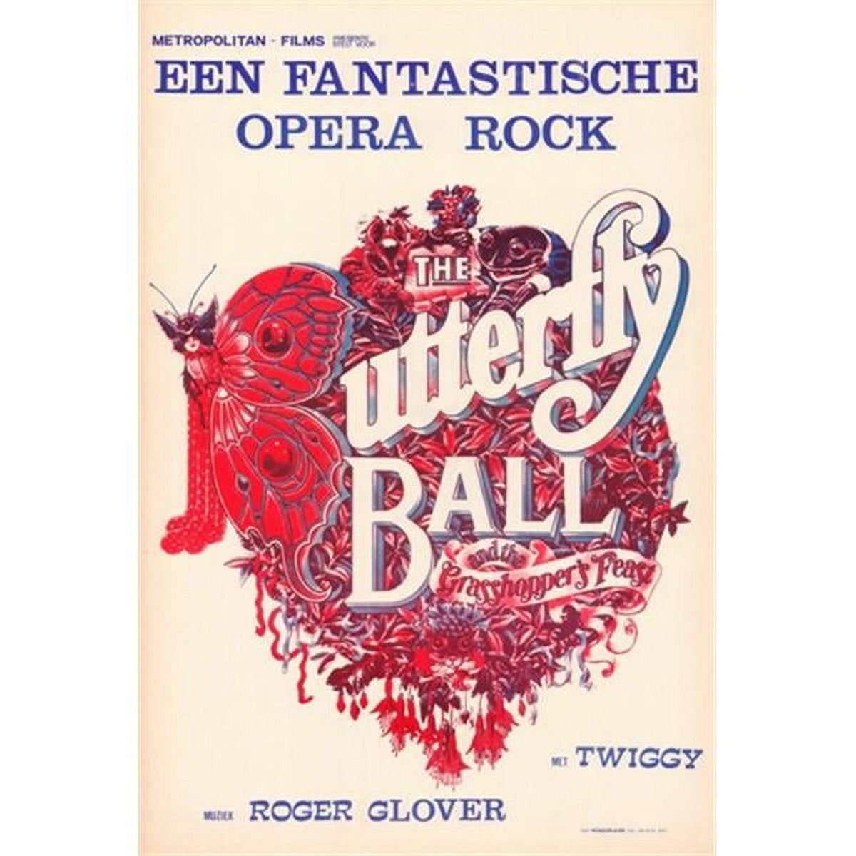 The Butterfly Ball movie poster print in vibrant colors, 11x17 size.