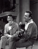 Dean Martin and Tennessee Ernie Ford performing photo print