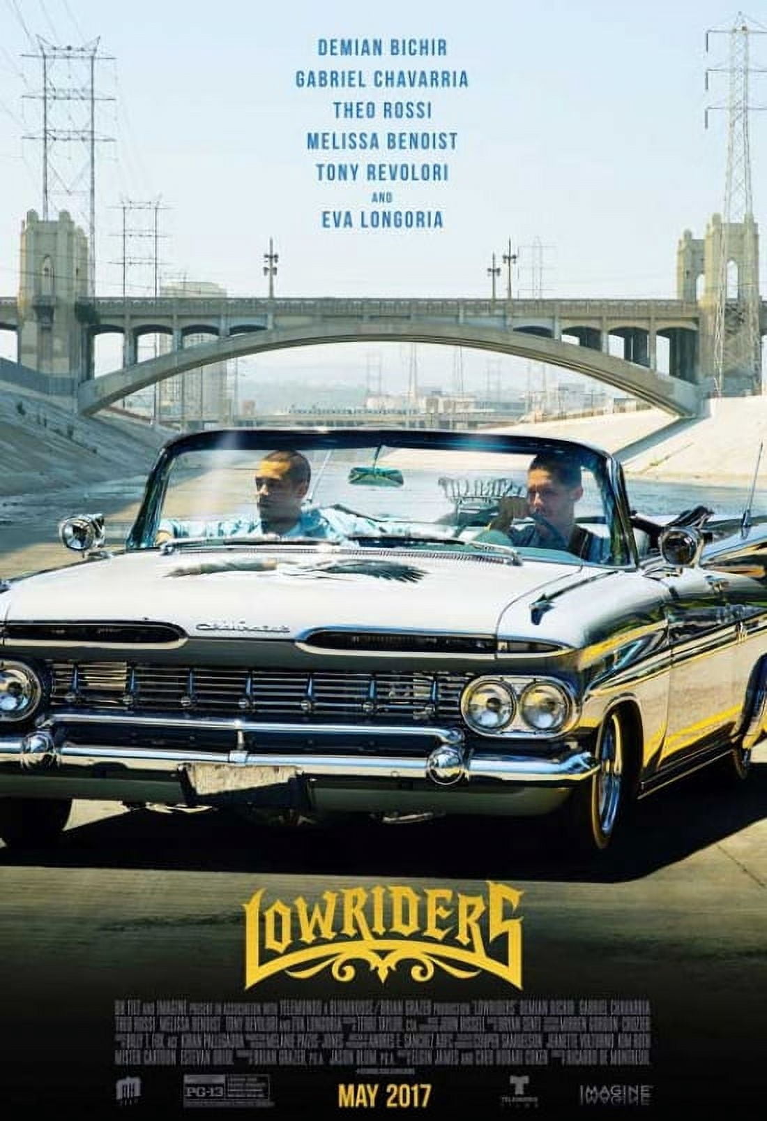 Lowriders movie poster 11x17 print showcasing vibrant colors and dynamic imagery.