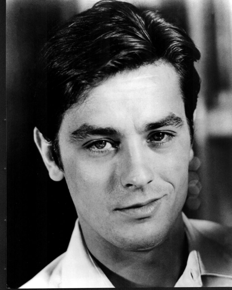 Alain Delon black and white photo print 8x10