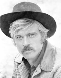 Robert Redford wearing a cowboy hat photo print