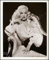 Mamie Van Doren Finger on Lip Photo Print - Vintage Glamour