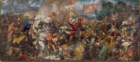 Battle of Grunwald (1878) art print by Jan Matejko, historical artwork for home decor.