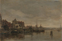 De Schreierstoren and Gelderse Kade Amsterdam Poster Print by Jacob Maris