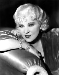 Mae West classic portrait photo print
