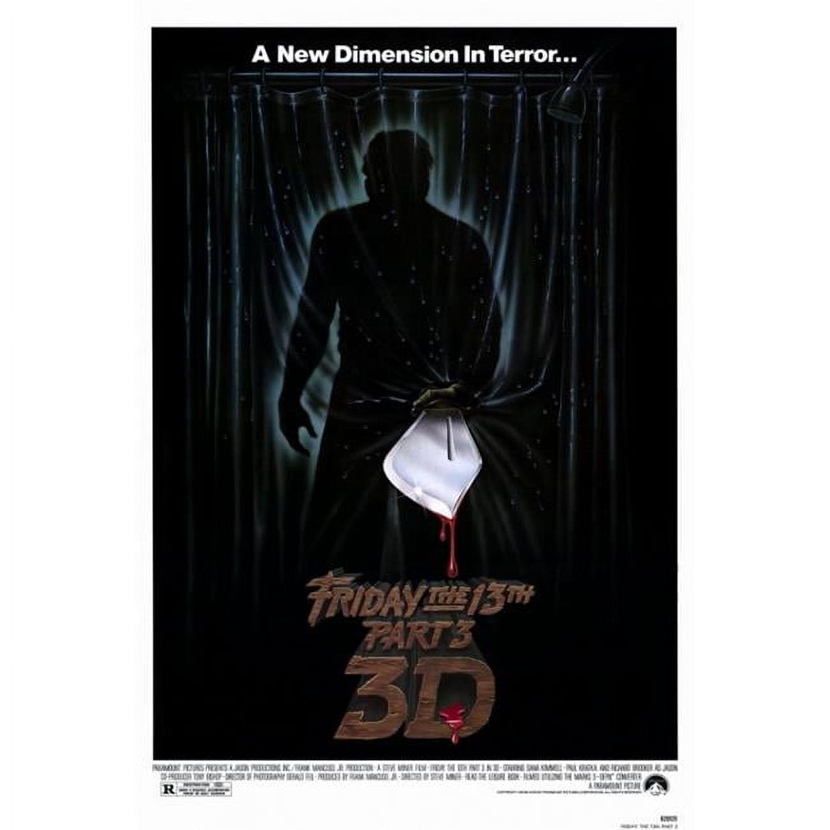 Friday the 13th Part 3 Movie Poster Print 27x40
