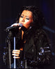 Christina Aguilera Singing Photo Print in Black Outfit