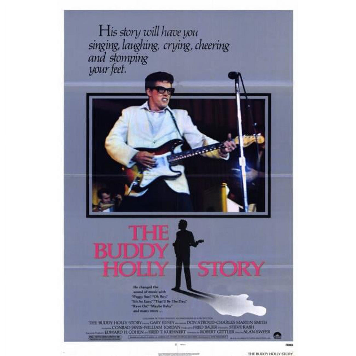 The Buddy Holly Story movie poster print in 27x40 size.