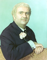 Close-up portrait photo print of Captain Kangaroo.