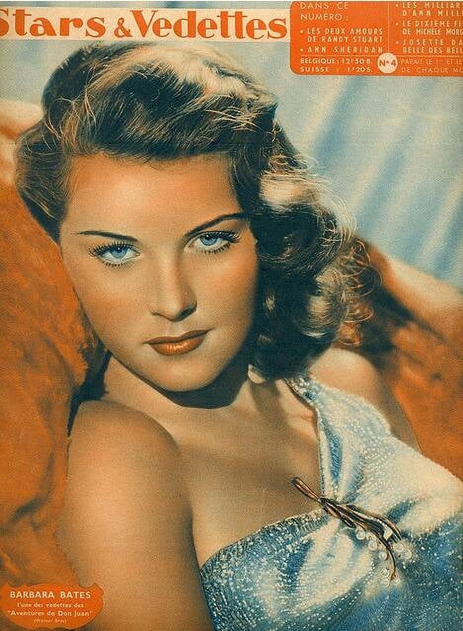 Barbara Bates Stars and Vedettes Magazine Photo Print in vintage style.