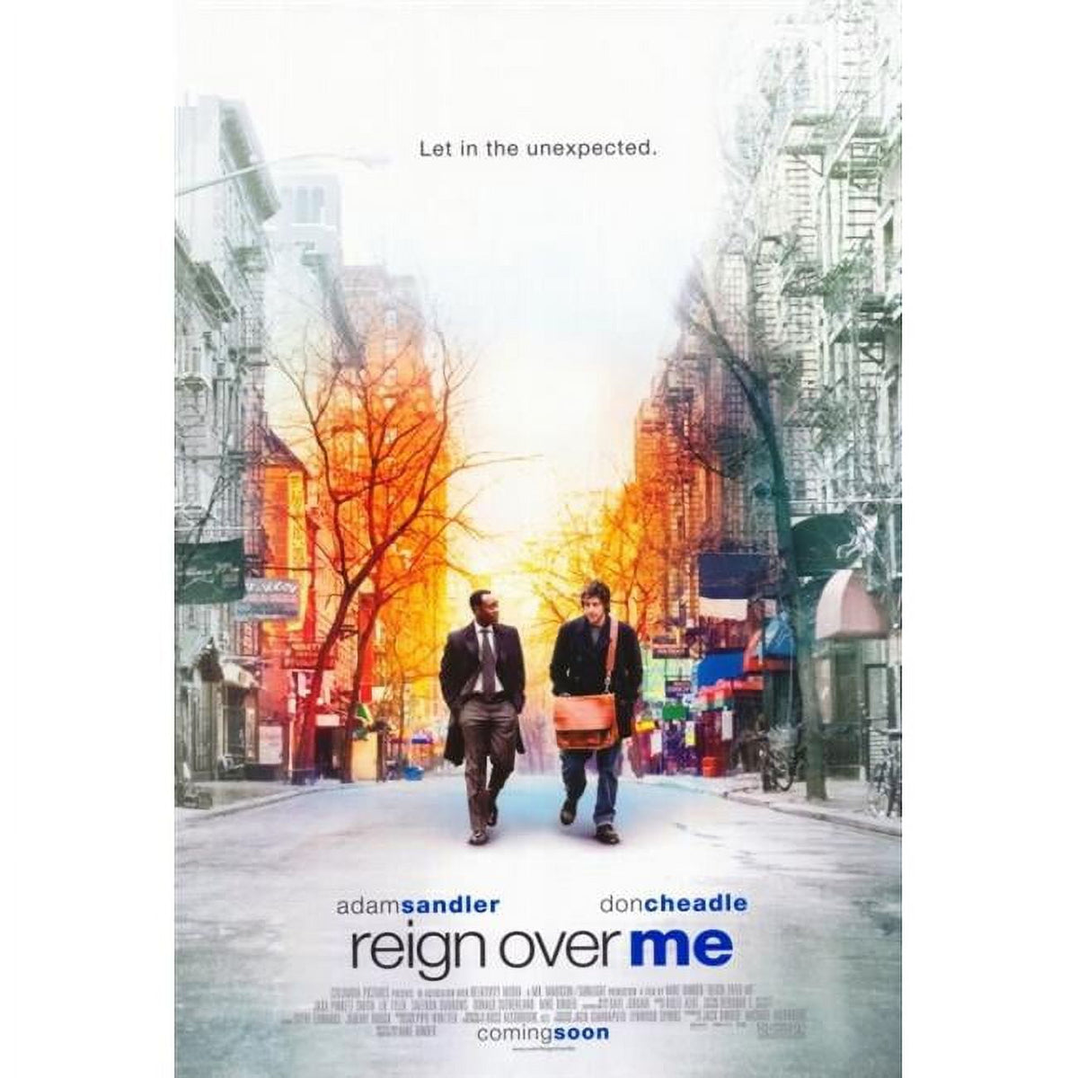 Reign Over Me Movie Poster Print featuring dramatic imagery from the film.