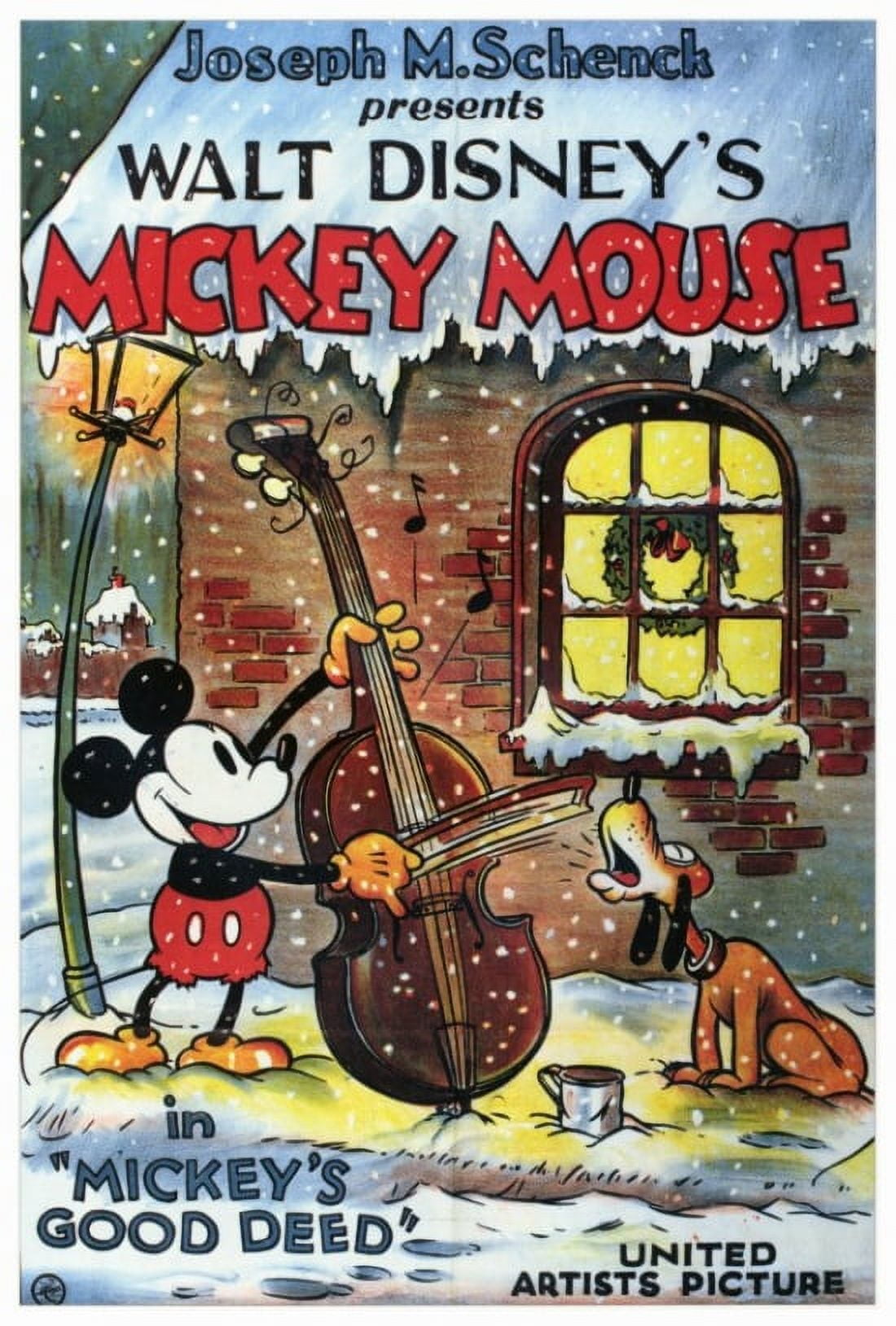 Mickey's Good Deed Movie Poster Print in 27x40 size.