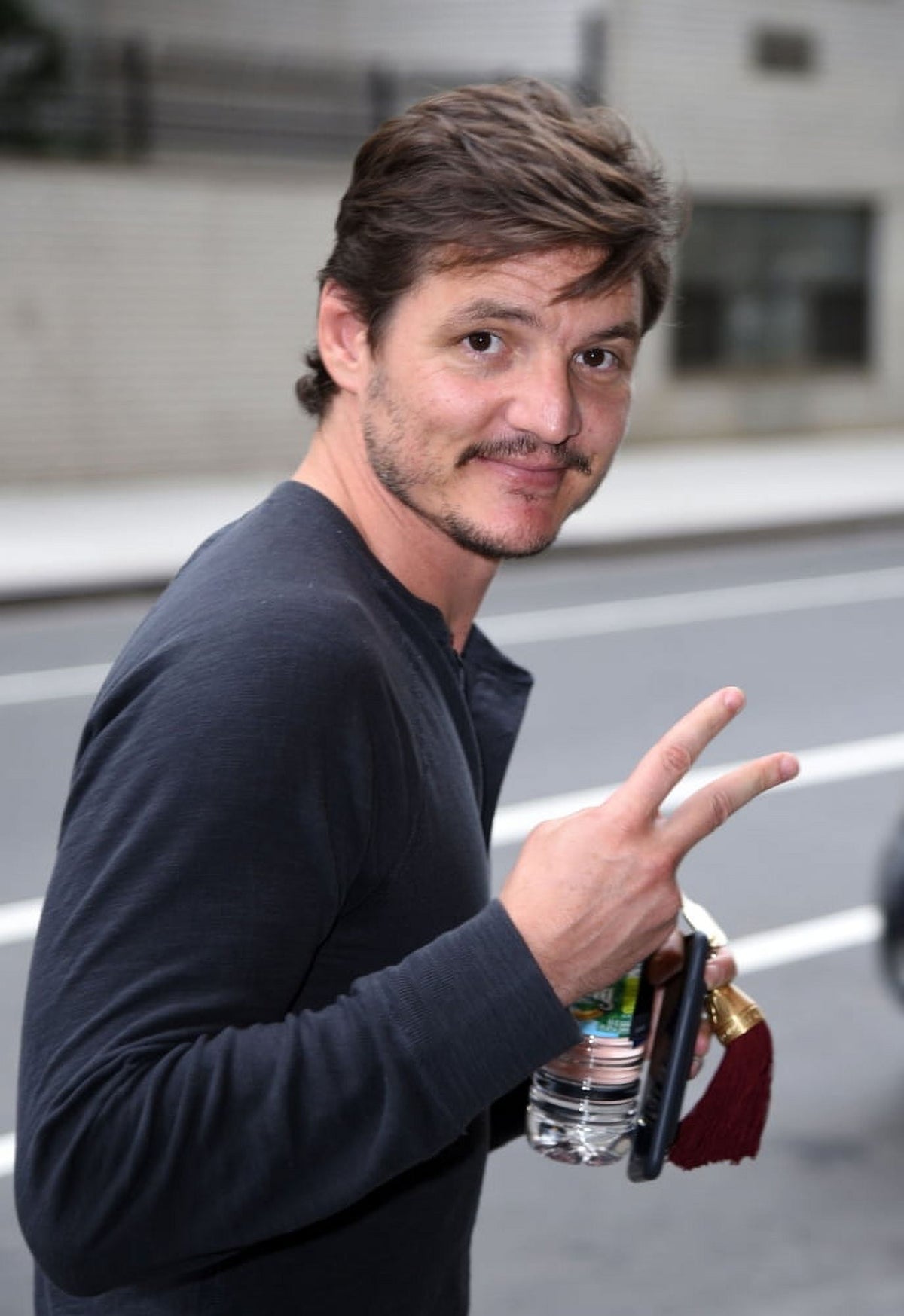 Pedro Pascal candid photo print from New York, August 31, 2016.