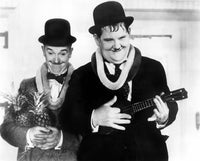 Sons of The Desert photo poster print featuring Stan Laurel and Oliver Hardy, vintage comedy art.