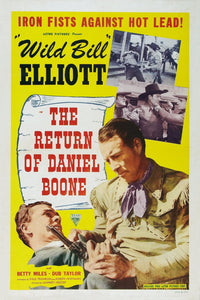 The Return of Daniel Boone Movie Masterprint Poster featuring Wild Bill Elliott, 1941.