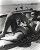 Sean Connery sunbathing with a notebook photo print