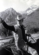 Robert Redford riding a horse photo print available in multiple sizes.